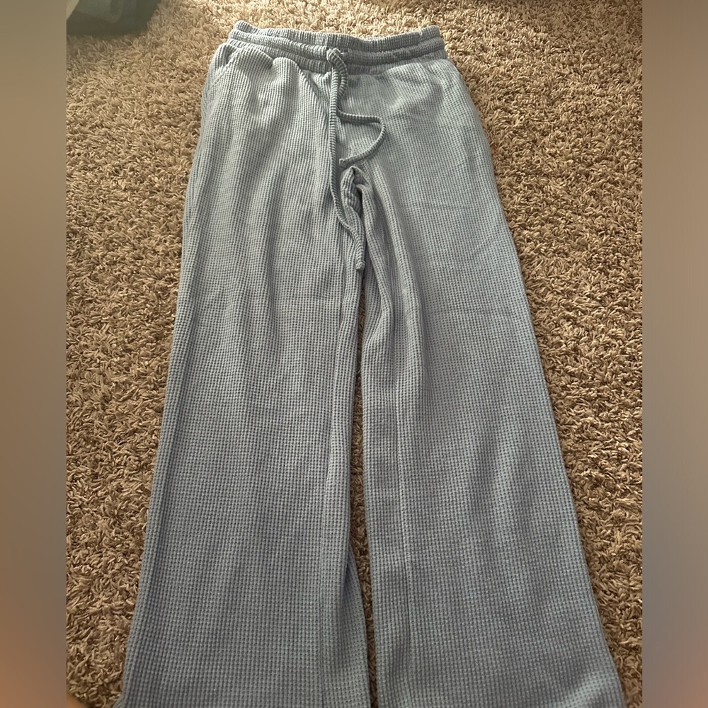 WAFFLE KNIT STRAIGHT LEG PANTS! NEVER WORN